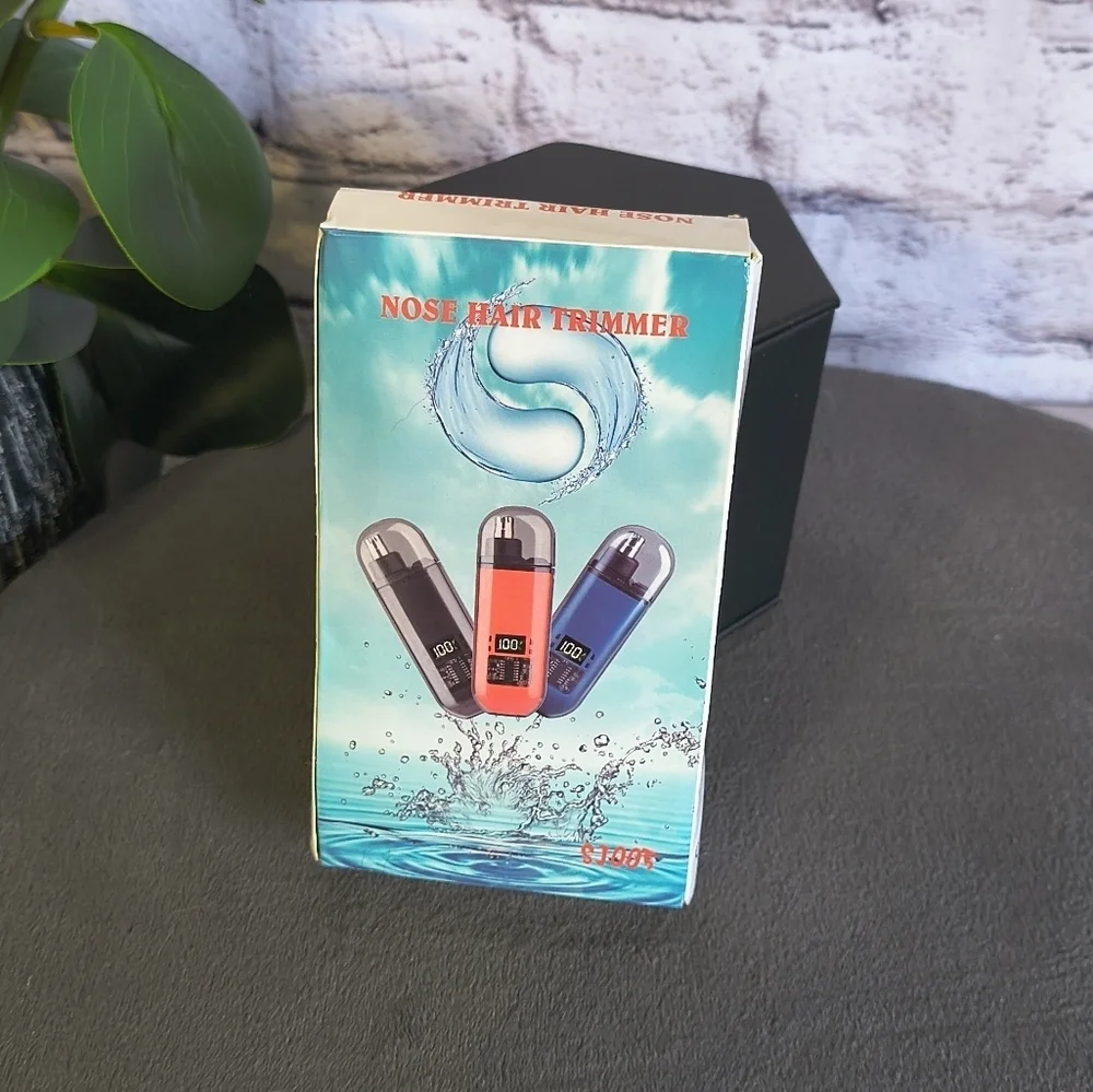 Rechargeable Digital Display Nose Hair Trimmer, USB